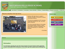 Tablet Screenshot of baulkhamhillshighschool.com.au